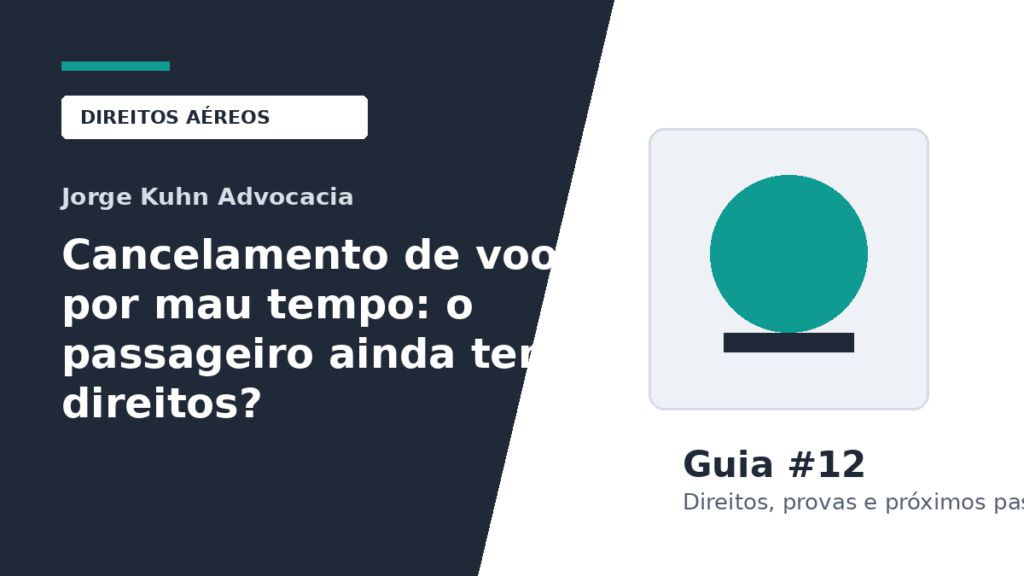 Imagem do artigo: Cancelamento de voo por mau tempo: o passageiro ainda tem direitos?