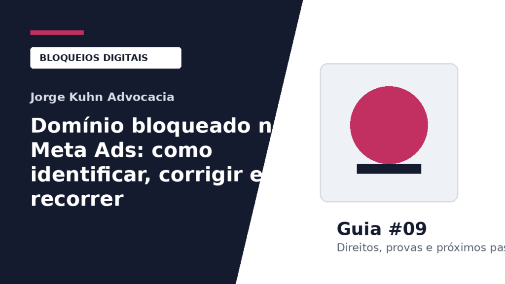 Imagem do artigo: Domínio bloqueado no Meta Ads: como identificar, corrigir e recorrer