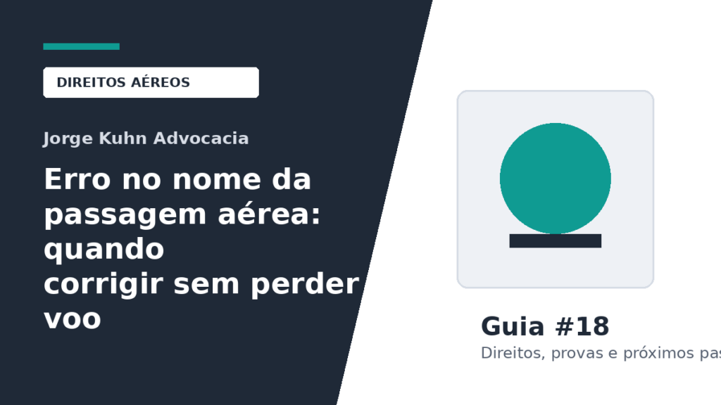 Imagem do artigo: Erro no nome da passagem aérea: quando corrigir sem perder o voo