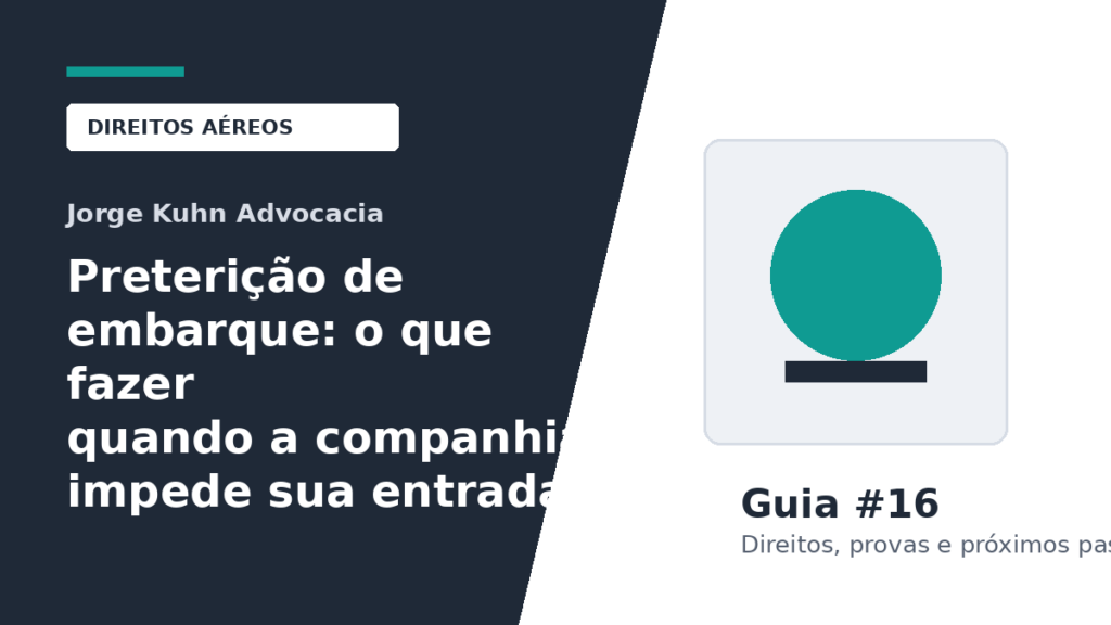 Imagem do artigo: Preterição de embarque: o que fazer quando a companhia impede sua entrada no voo