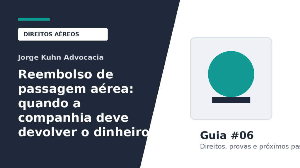 Imagem do artigo: Reembolso de passagem aérea: quando a companhia deve devolver o dinheiro