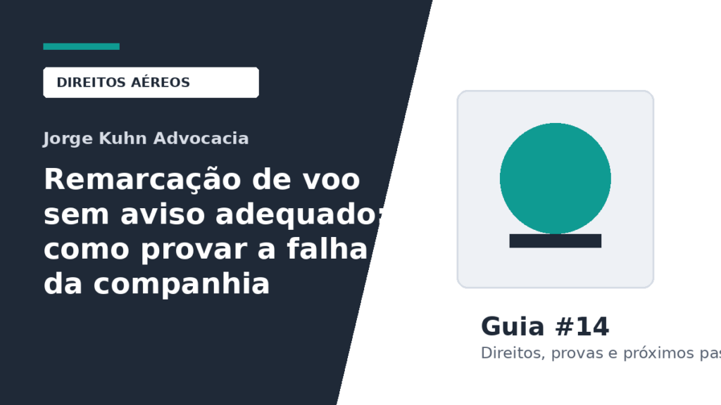 Imagem do artigo: Remarcação de voo sem aviso adequado: como provar a falha da companhia